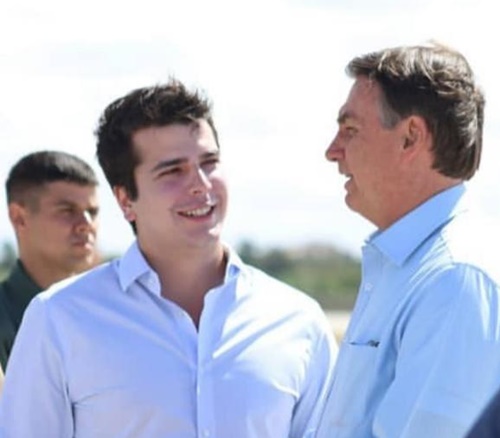Deputado Antônio Coelho (DEM) com o presidente Bolsonaro