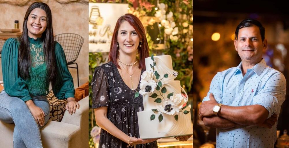 Eyshilla Brito, Mariana Riazzo e Ivo Silva, receberão o Prêmio Orgulho de Pernambuco dia 25 de agosto, na Câmara Americana de Comércio - AMCHAM, na categoria gastronomia (Foto: Alexandre Magalhães)