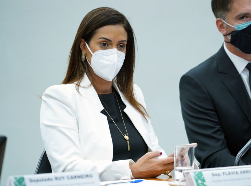 Deputada Flávia Arruda (PL-DF), presidente da CMO (Foto: Pablo Valadares/Câmara dos Deputados)