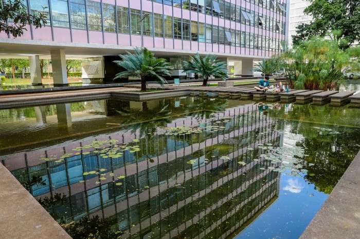 Além da arborização, os pilotis também são um marco da superquadra e de Brasília | Fotos: Paulo H. Carvalho/Agência Brasília