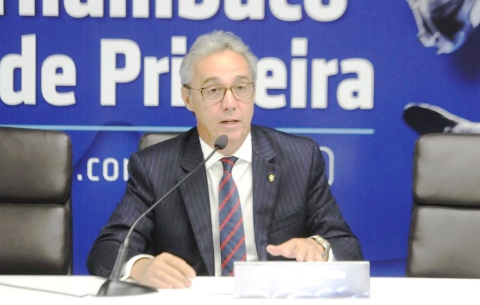 Dr. Evandro Carvalho - Presidente da FPF-PE (Foto: Arquivo DB Produções)